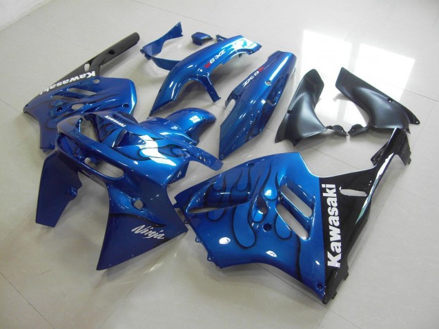 Cheapest 1994-1997 Blue Black Flame Kawasaki ZX9R Motor Bike Fairings UK Cheapest 1994-1997 Blue Black Flame Kawasaki ZX9R Motor Bike Fairings UK