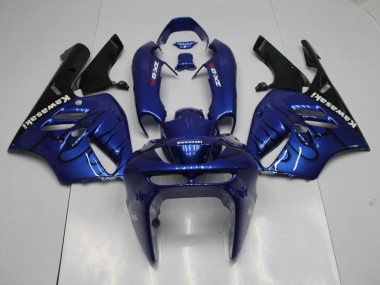 Cheapest 1994-1997 Blue Black Flame Kawasaki ZX9R Replacement Motorcycle Fairings UK