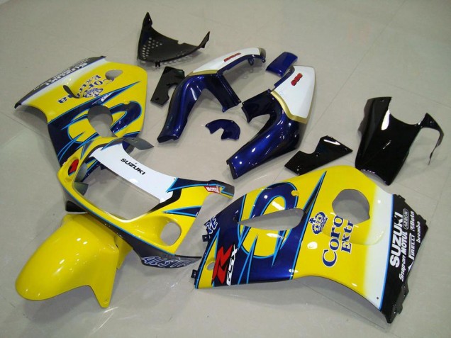 Cheapest 1996-2000 Yellow Corona Suzuki GSXR 600 Motorcycle Fairings UK Cheapest 1996-2000 Yellow Corona Suzuki GSXR 600 Motorcycle Fairings UK