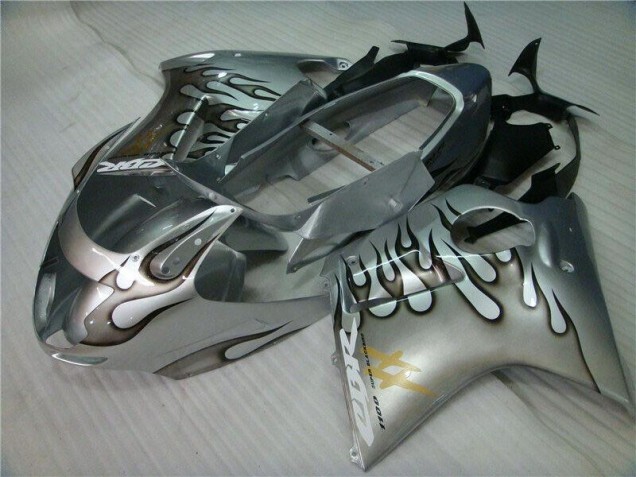 Cheapest 1996-2007 Flame Silver Grey Honda CBR1100XX Motorcycle Fairings Kits UK