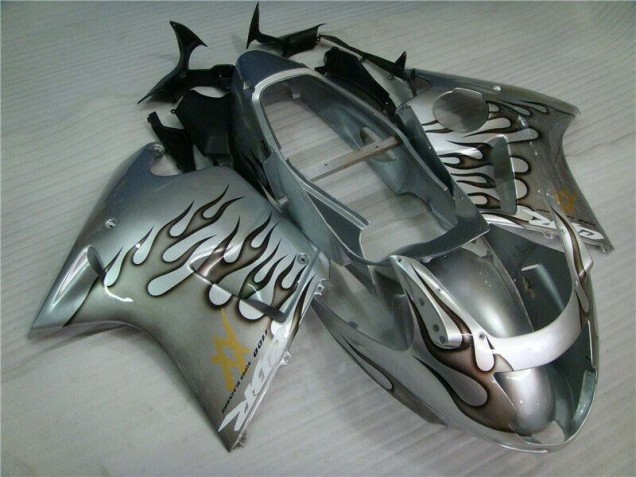 Cheapest 1996-2007 Flame Silver Grey Honda CBR1100XX Motorcycle Fairings Kits UK