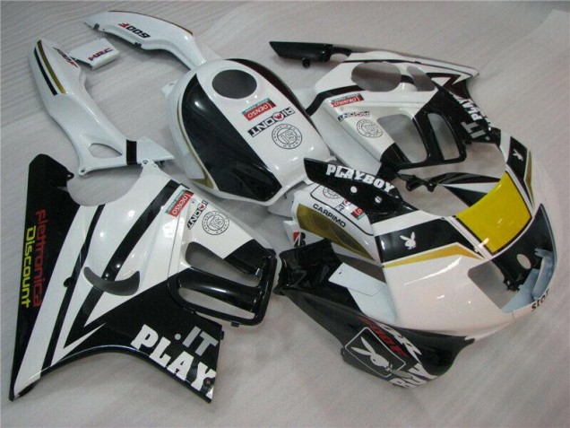 Cheapest 1995-1998 White Black Playboy Honda CBR600 F3 Motorcycle Fairing UK