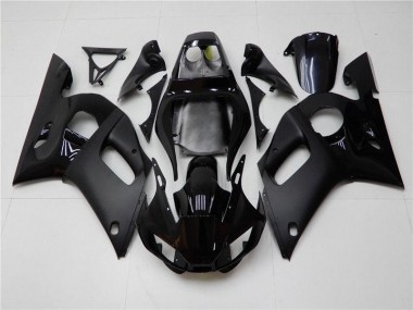 Cheapest 1998-2002 Glossy Matte Black Yamaha YZF R6 Moto Fairings UK