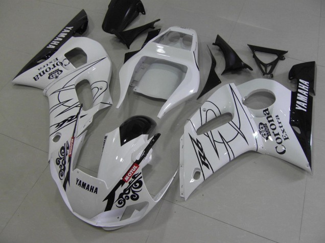 Cheapest 1998-2002 White Black Corona Yamaha YZF R6 Motorcycle Fairing Kits UK Cheapest 1998-2002 White Black Corona Yamaha YZF R6 Motorcycle Fairing Kits UK