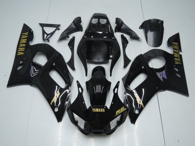 Cheapest 1998-2002 Glossy Black Gold Sticker Yamaha YZF R6 Bike Fairings UK Cheapest 1998-2002 Glossy Black Gold Sticker Yamaha YZF R6 Bike Fairings UK