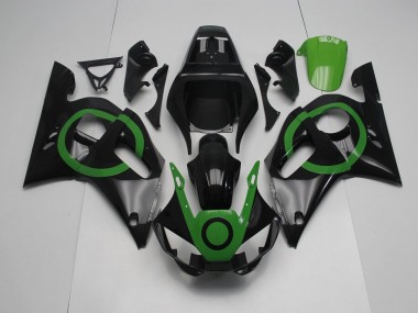 Cheapest 1998-2002 Black Green Circle Yamaha YZF R6 Bike Fairing UK