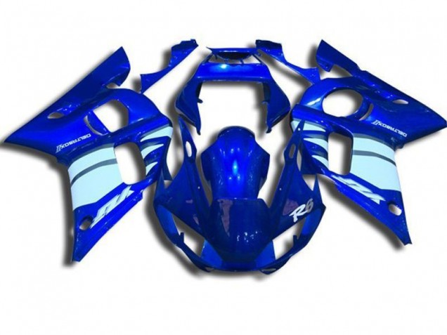 Cheapest 1998-2002 Blue and White Yamaha YZF R6 Motorbike Fairings UK Cheapest 1998-2002 Blue and White Yamaha YZF R6 Motorbike Fairings UK