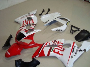 Cheapest 1998-2002 White Red Fiat Motul Acer Yamaha YZF R6 Motorcycle Fairing Kit UK