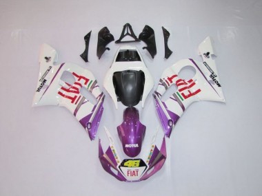 Cheapest 1998-2002 White Purple Fiat 46 Yamaha YZF R6 Motor Fairings UK