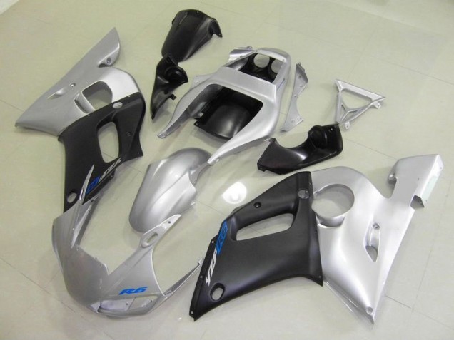 Cheapest 1998-2002 Black Silver Yamaha YZF R6 Motorcycle Fairings Kit UK Cheapest 1998-2002 Black Silver Yamaha YZF R6 Motorcycle Fairings Kit UK