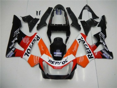 Cheapest 2000-2001 Orange Red Black Repsol Honda CBR900RR 929RR Motorbike Fairing Kits UK