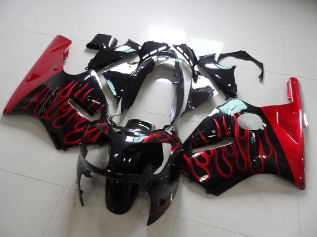 Cheapest 2000-2001 Red Flame Kawasaki ZX12R Motorbike Fairing UK Cheapest 2000-2001 Red Flame Kawasaki ZX12R Motorbike Fairing UK