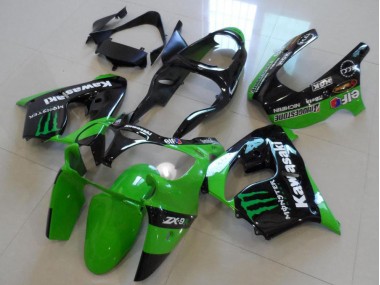 Cheapest 2000-2001 Green Monster Kawasaki ZX9R Motorcycle Fairings UK