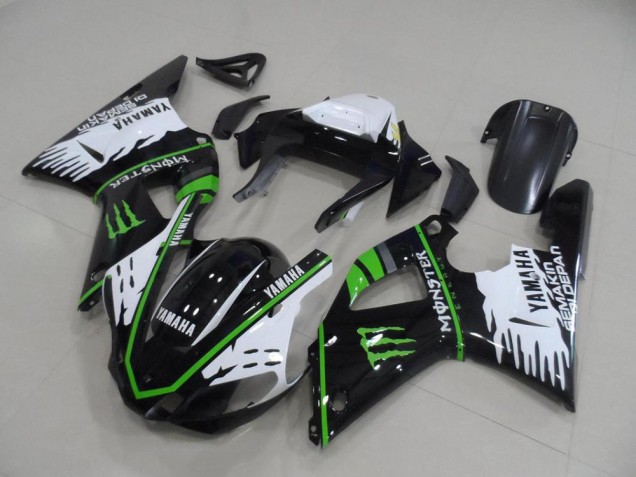 Cheapest 2000-2001 Black White Green Monster Yamaha YZF R1 Motorbike Fairing UK Cheapest 2000-2001 Black White Green Monster Yamaha YZF R1 Motorbike Fairing UK