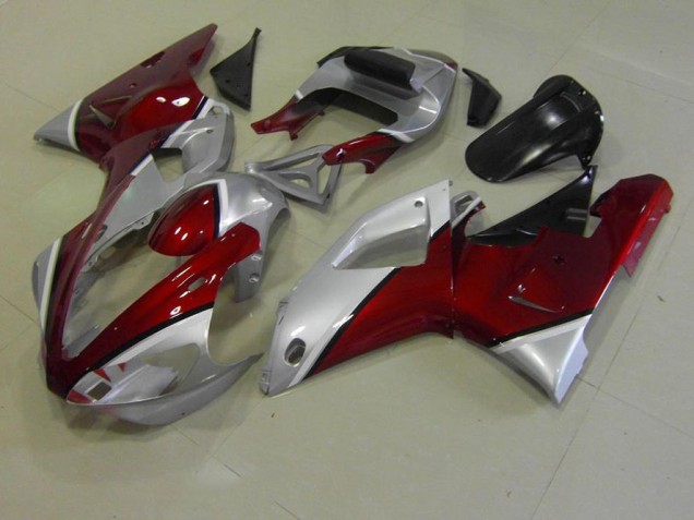 Cheapest 2000-2001 Red and Silver Yamaha YZF R1 Replacement Motorcycle Fairings UK Cheapest 2000-2001 Red and Silver Yamaha YZF R1 Replacement Motorcycle Fairings UK