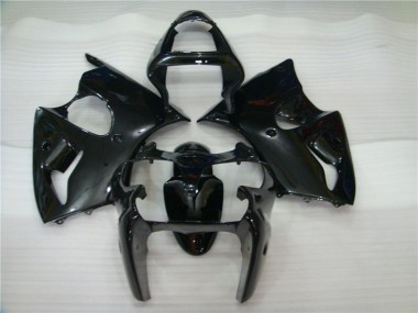 Cheapest 2000-2002 Glossy Black Kawasaki ZX6R Motorbike Fairing Kits UK
