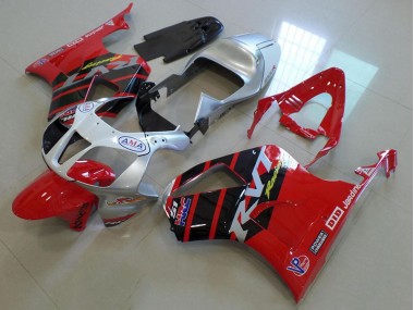 Cheapest 2000-2006 Red Silver Honda VTR1000 Motorbike Fairing UK