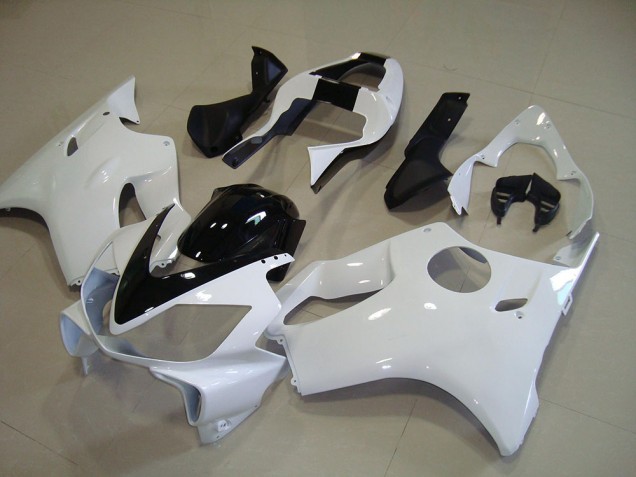Cheapest 2001-2003 White with Black Stripe Honda CBR600 F4i Motorcycle Fairing Kits UK