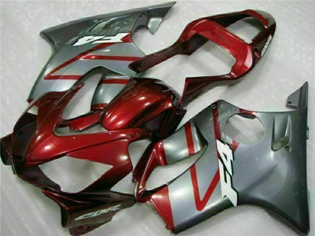 Cheapest 2001-2003 Red Silver Honda CBR600 F4i Moto Fairings UK
