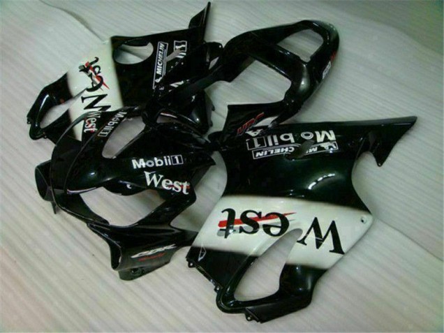 Cheapest 2001-2003 White Black West Honda CBR600 F4i Bike Fairings UK