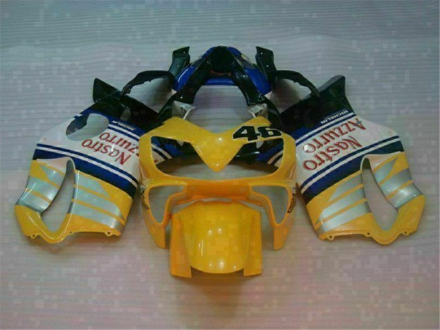 Cheapest 2001-2003 Yellow Silver Nastro Azzurro Honda CBR600 F4i Motorcylce Fairings UK