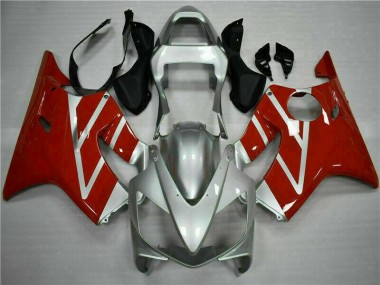 Cheapest 2001-2003 Red Silver Honda CBR600 F4i Motor Bike Fairings UK