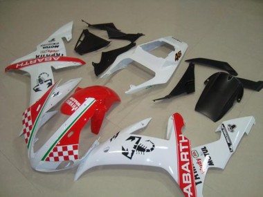 Cheapest 2002-2003 Red White Flag Yamaha YZF R1 Bike Fairings UK