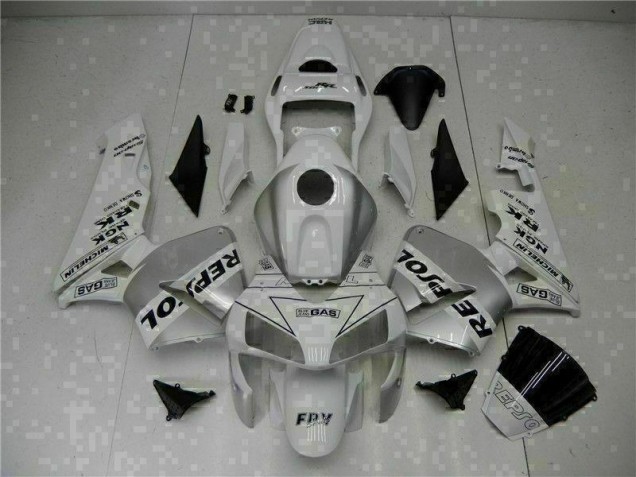 Cheapest 2003-2004 White Repsol CBR600RR Bike Fairing Kit UK