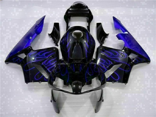 Cheapest 2003-2004 Black with Blue Flame Honda CBR600RR Motorcycle Fairing Kits UK Cheapest 2003-2004 Black with Blue Flame Honda CBR600RR Motorcycle Fairing Kits UK