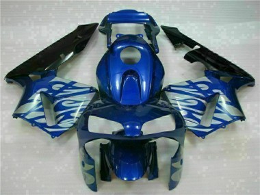 Cheapest 2003-2004 Blue with Silver Flame Honda CBR600RR Motorbike Fairing UK