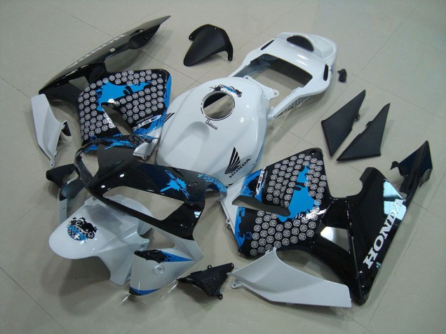 Cheapest 2003-2004 White Black Blue Honda CBR600RR Moto Fairings UK Cheapest 2003-2004 White Black Blue Honda CBR600RR Moto Fairings UK