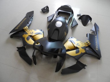 Cheapest 2003-2004 Black Gold Decal Honda CBR600RR Motorcycle Fairings Kit UK