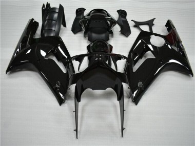 Cheapest 2003-2004 Glossy Black Kawasaki ZX6R Moto Fairings UK