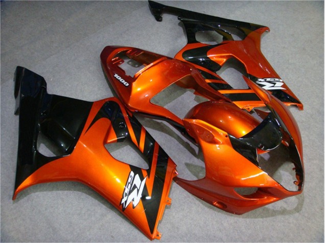 Cheapest 2003-2004 Orange Black Suzuki GSXR 1000 Motorcycle Fairing Kits UK