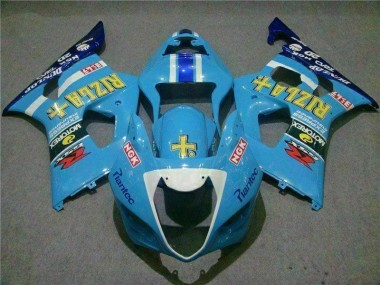 Cheapest 2003-2004 Blue Suzuki GSXR 1000 Bike Fairing Kit UK