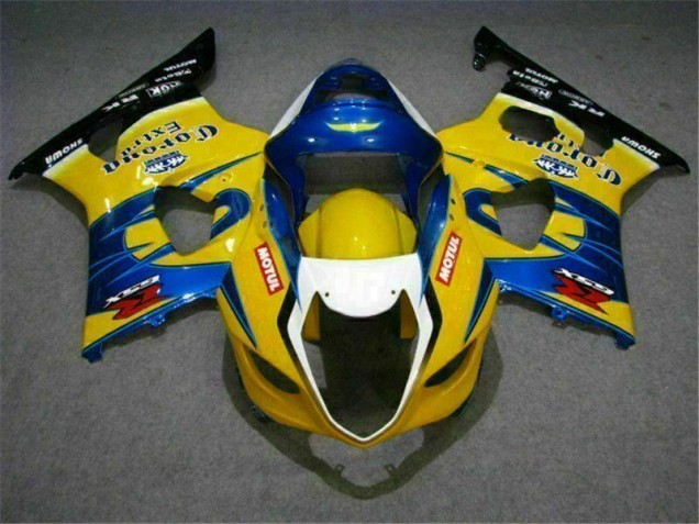 Cheapest 2003-2004 Yellow Blue Suzuki GSXR 1000 Bike Fairings UK Cheapest 2003-2004 Yellow Blue Suzuki GSXR 1000 Bike Fairings UK