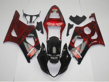 Cheapest 2003-2004 Black Red Suzuki GSXR 1000 Replacement Motorcycle Fairings UK