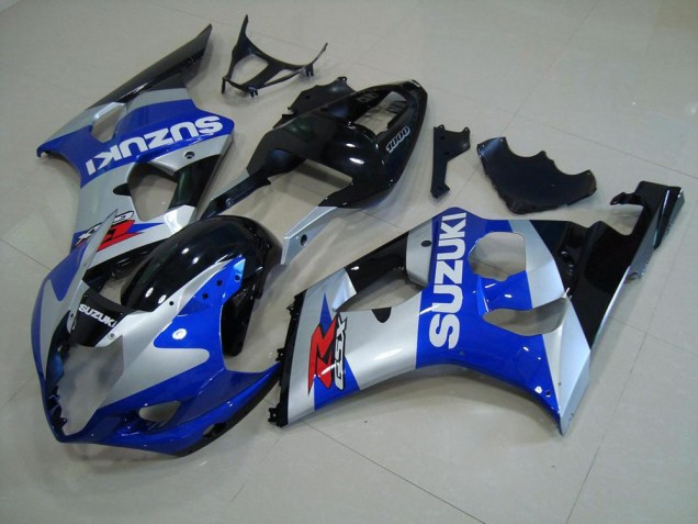 Cheapest 2003-2004 Blue Silver Suzuki GSXR 1000 Motorcyle Fairings UK