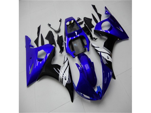 Cheapest 2003-2005 Blue White Black Yamaha YZF R6 Motorcycle Fairings Kit UK Cheapest 2003-2005 Blue White Black Yamaha YZF R6 Motorcycle Fairings Kit UK