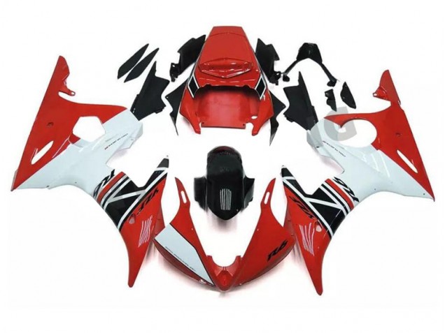 Cheapest 2003-2005 Red White Black Yamaha YZF R6 Motorcycle Fairings Kits UK Cheapest 2003-2005 Red White Black Yamaha YZF R6 Motorcycle Fairings Kits UK