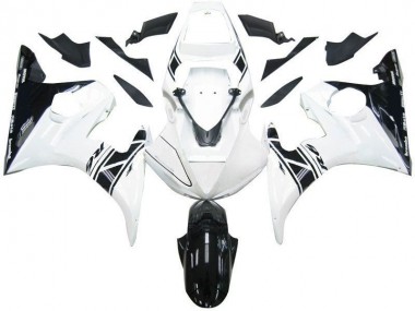 Cheapest 2003-2005 Black White Tribal Yamaha YZF R6 Motorcycle Fairing UK