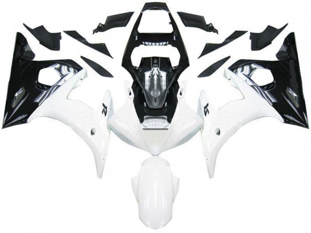 Cheapest 2003-2005 Black White Yamaha YZF R6 Motorcycle Fairing Kits UK Cheapest 2003-2005 Black White Yamaha YZF R6 Motorcycle Fairing Kits UK