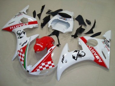 Cheapest 2003-2005 Red White Yamaha YZF R6 Motorbike Fairing Kits & Bodywork UK