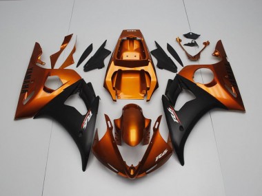 Cheapest 2003-2005 Brown and Matte Black Yamaha YZF R6 Bike Fairings UK