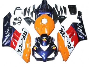 Cheapest 2004-2005 Orange Red Blue Repsol Honda CBR1000RR Bike Fairing UK