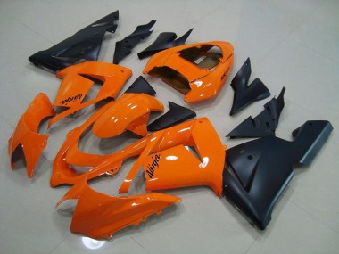 Cheapest 2003-2005 Ornage Matte Black Kawasaki ZX10R Motorbike Fairing UK