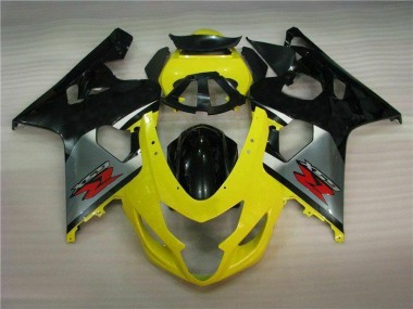 Cheapest 2004-2005 Yellow Black Suzuki GSXR 600/750 Motorbike Fairing UK