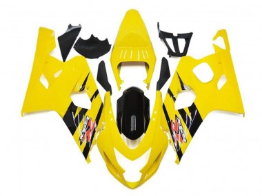 Cheapest 2004-2005 Yellow Black Suzuki GSXR 600/750 Motorbike Fairings UK