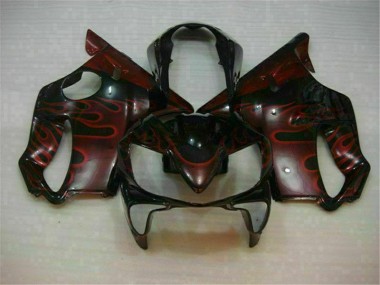 Cheapest 2004-2007 Red Flame Honda CBR600 F4i Bike Fairings UK