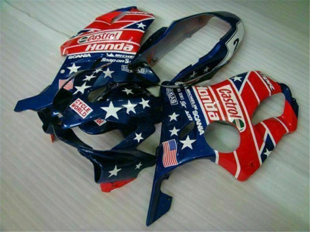 Cheapest 2004-2007 Blue Red Castrol Cycle World Honda CBR600 F4i Motorcycle Fairings UK Cheapest 2004-2007 Blue Red Castrol Cycle World Honda CBR600 F4i Motorcycle Fairings UK